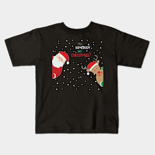 Funny Santa Christamas Kids T-Shirt